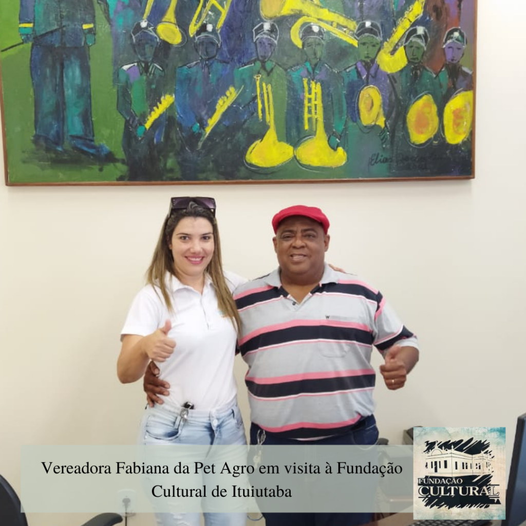 Vereadora Fabiana da Pet Agro visita a sede da Fundação Cultural